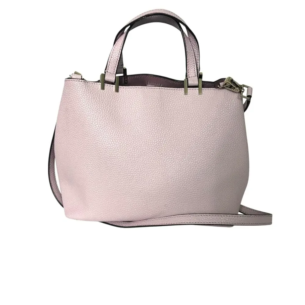Kate Spade Satchel Crossbody Bag Purple Lavender Leather Pershing Street Gwyn